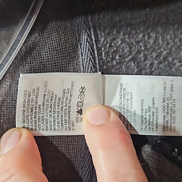 The North Face Sweatshirt Mock Collar, Full Front Zip, Green/Grey - Picture 11 of 15